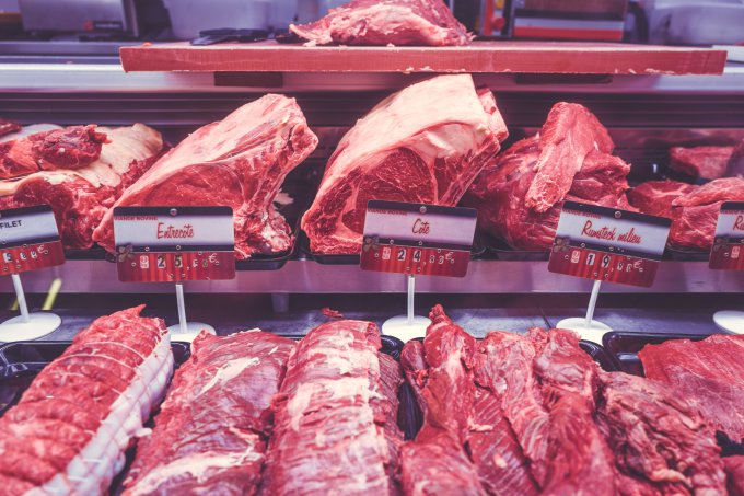 Mięso w markecie